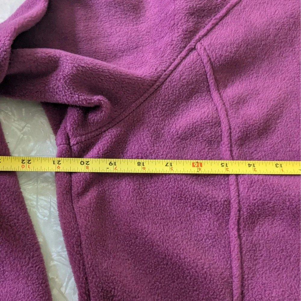 Columbia Full Zip Fleece Jacket Magenta Purple Womens Large Cozy